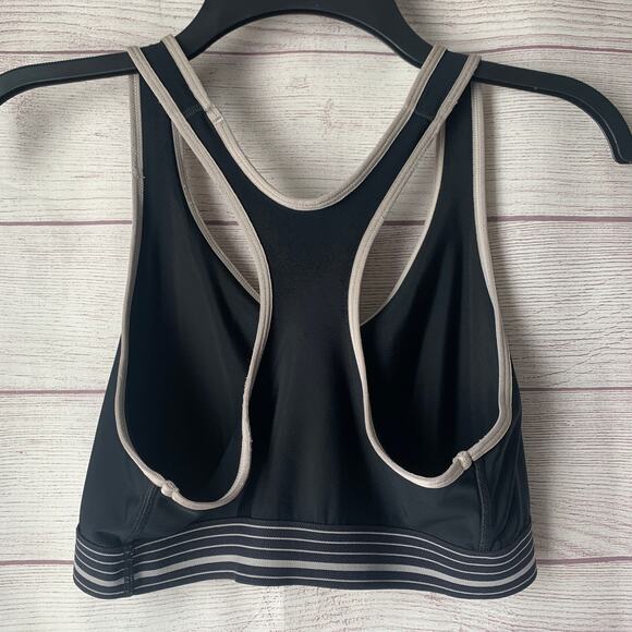 Under Armour Black and Gray Heat Gear Sports Bra Racerback - Picture 5 of 10